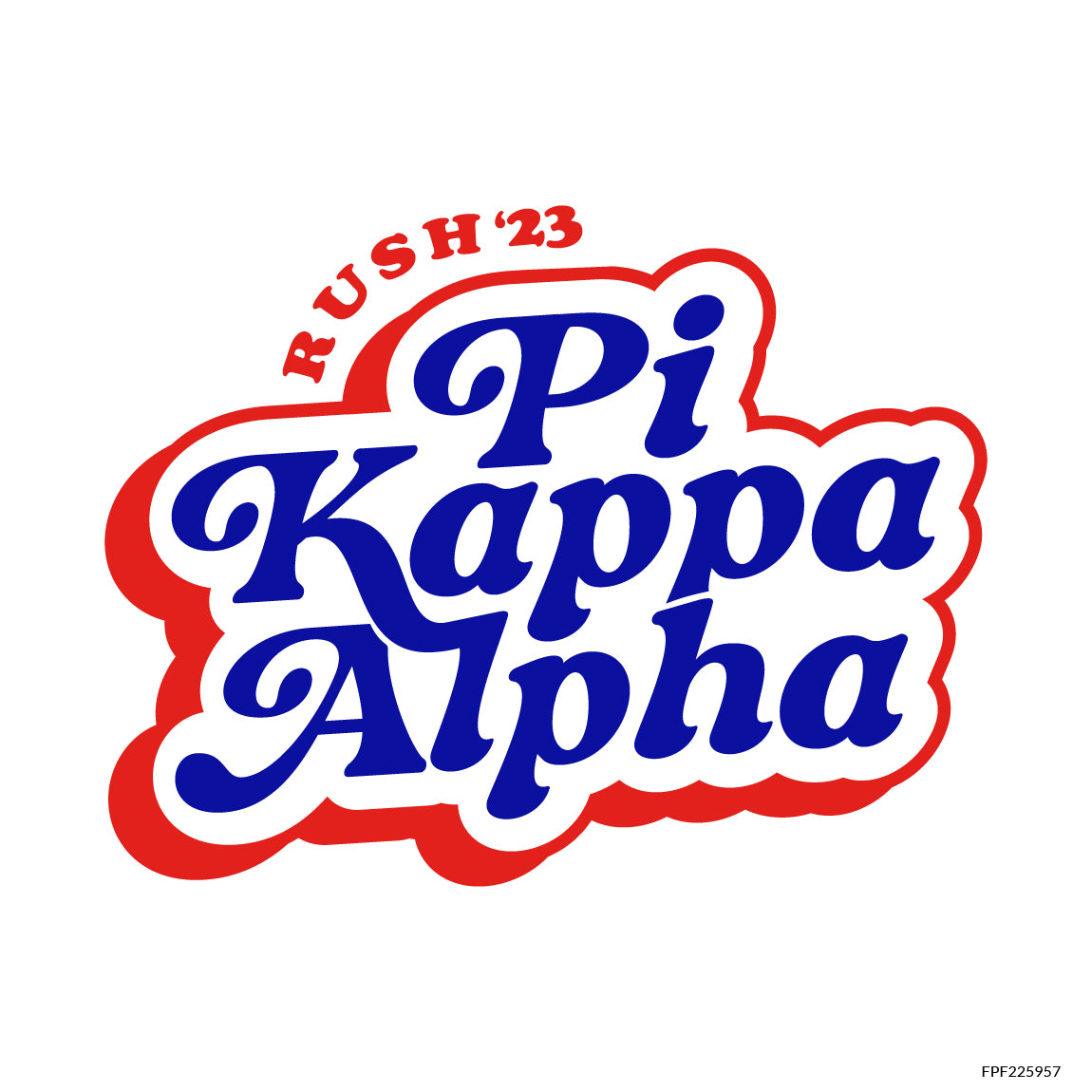 Classic Royal Fall Rush Shirt Pi Kappa Alpha Merch | Fresh Prints
