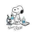 Women in STEM Snoopy Science Illustration PR Hoodie