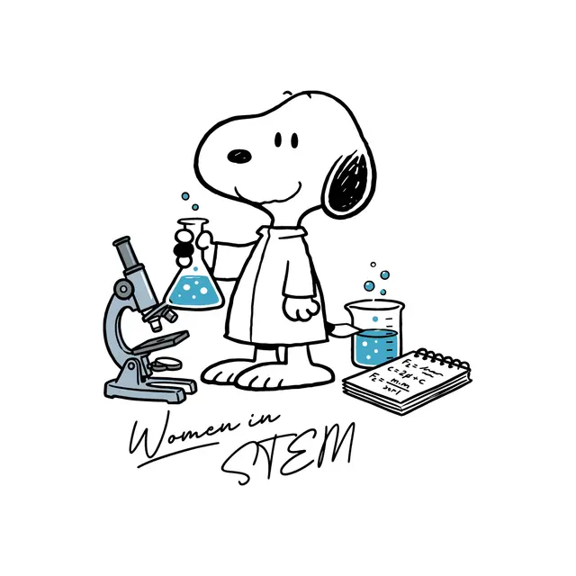Women in STEM Snoopy Science Illustration PR Hoodie