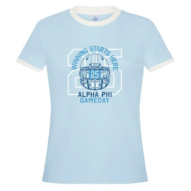 Alpha Phi Winning Starts Here Game Day Shirt 2