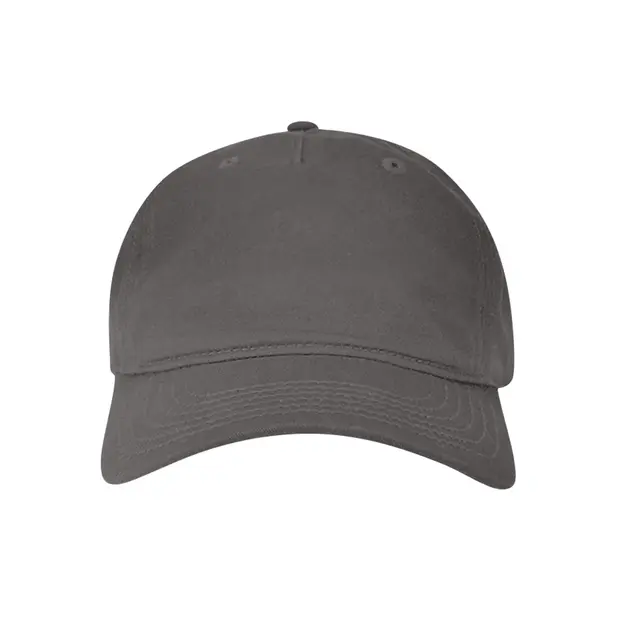 Econscious Twill 5-Panel Unstructured Hat ec7087 Charcoal Front