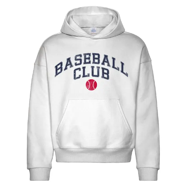 Baseball Club Bold Lettering PR Hoodie 2