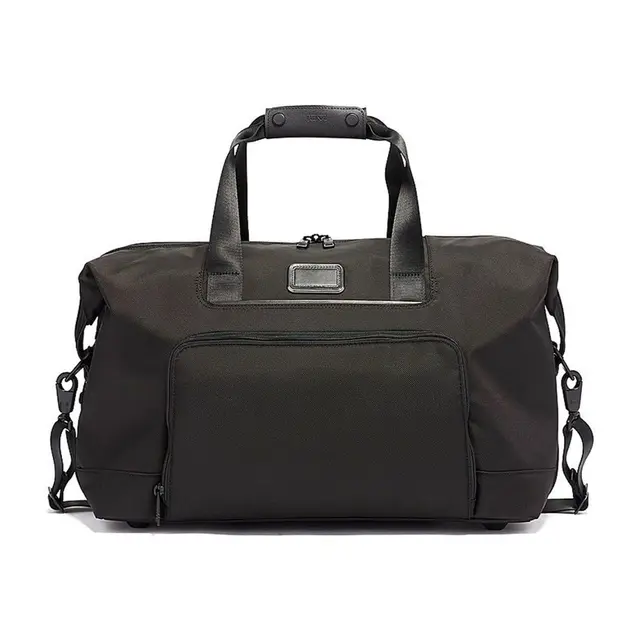 Tumi Alpha 3 Double Expansion Travel Satchel 1173441041 Black Front