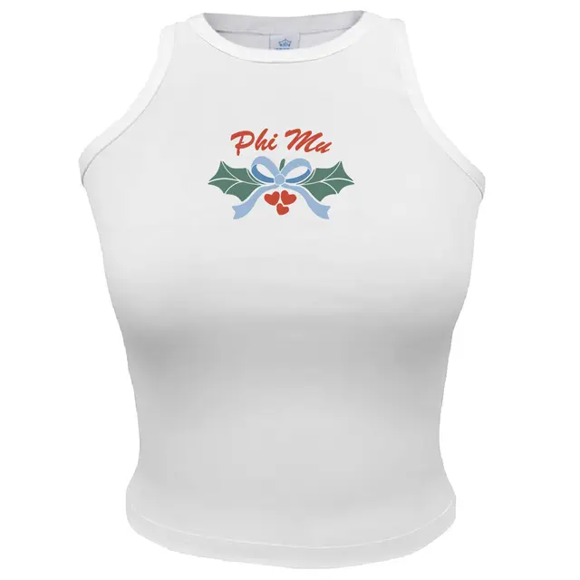 Phi Mu Holly Bow Graphic PR Tank 2