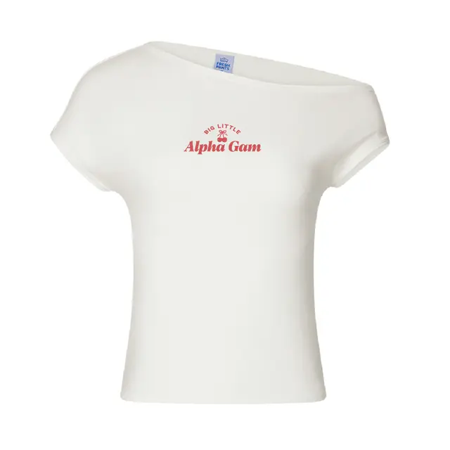 Alpha Gamma Delta Cherry Bow Big Little Reveal Shirt 2