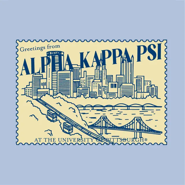 Alpha Kappa Psi Skyline Stamp PR Hoodie