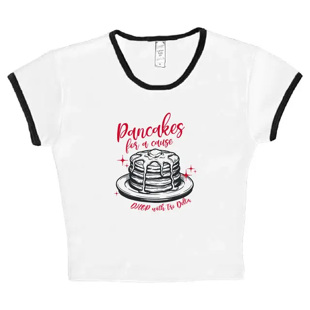 Delta Delta Delta Pancake Stack Philanthropy Shirt 2
