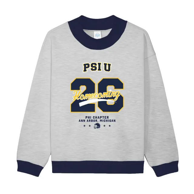Psi Upsilon Bold Typography Homecoming Sweater 2