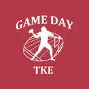 Tau Kappa Epsilon Bold Football Silhouette Game Day Shirt
