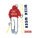 Chi Omega Skier Illustration Wish Week Shirt