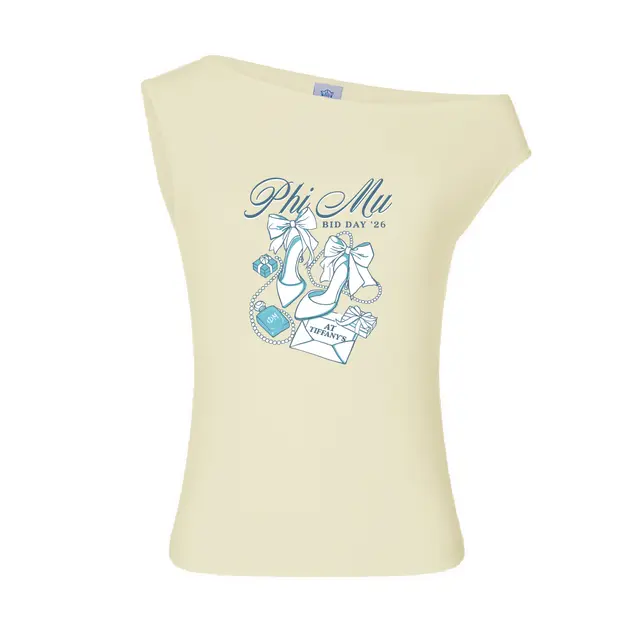 Phi Mu High Heels and Bows Bid Day Tanks 2