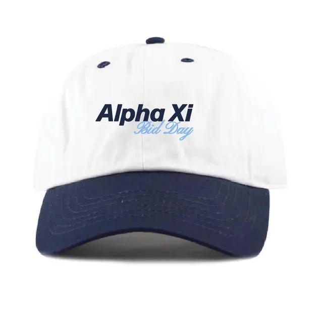 Alpha Xi Delta Bold Script Text Bid Day Hat 2