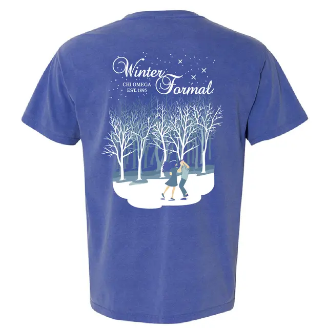 Chi Omega Winter Forest Winter Formal Shirt 2