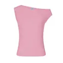 Off Shoulder Tank Light Pink Front