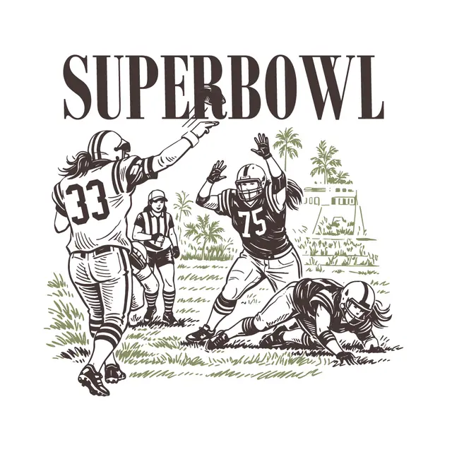 Super Bowl Football Graphic Game Day Shirt