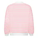 Fresh Prints Denver Graphic Mockneck Sweatshirt Blush White Stripe Back