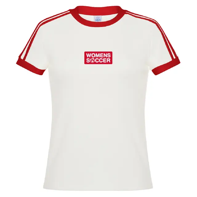 Women's Soccer Team Bold Block Text PR Shirt 2