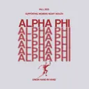 Alpha Phi Dot Pattern Philanthropy Shirt