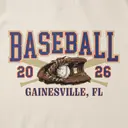 Baseball Team Vintage Styled Glove Graphic PR Crewneck