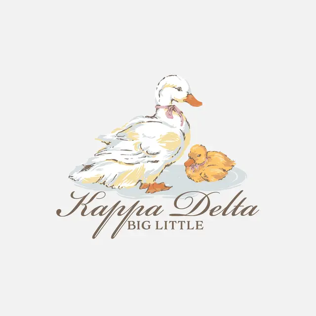 Kappa Delta Duck and Duckling Big Little Shirt