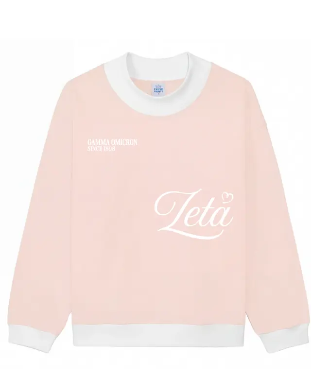 Zeta Tau Alpha Hand Drawn Lettering Rush Sweater