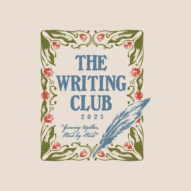 Writing Club Quill and Floral Frame PR Shirt
