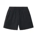 Los Angeles Apparel Mid-Length Heavy Jersey Shorts 1241gd Black Front