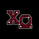 Chi Omega Red Zebra Print and Stars PR Hoodie