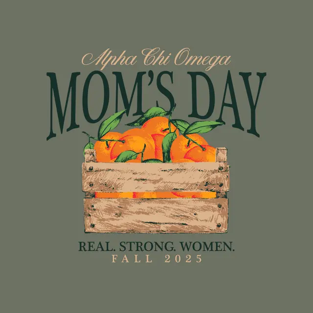 Alpha Chi Omega Orange Crate Parent's Weekend Shirt