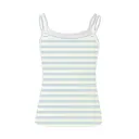 Fresh Prints  Bailey Layered Tank Cream Blue Grey Stripes mto Back