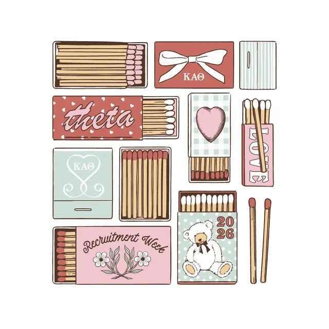 Kappa Alpha Theta Matchbox Graphic Recruitment Crewneck