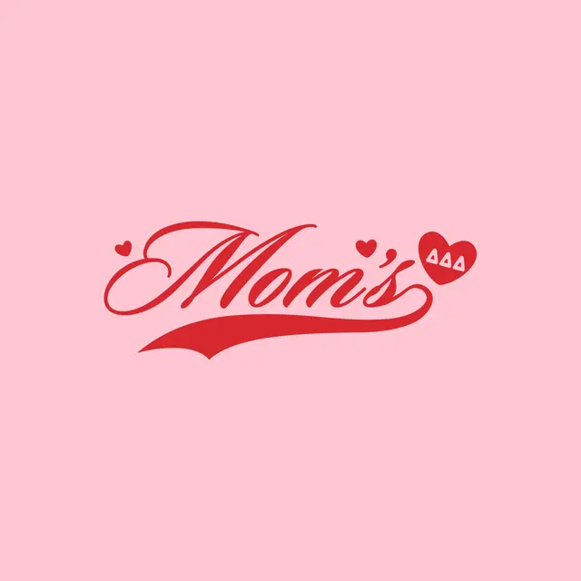 Delta Delta Delta Heart Script Mom's Day Sweater