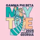 Gamma Phi Beta Couple Illustration Date Parties Shirt