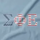 Sigma Phi Epsilon Patriotic Lettering PR Crewneck