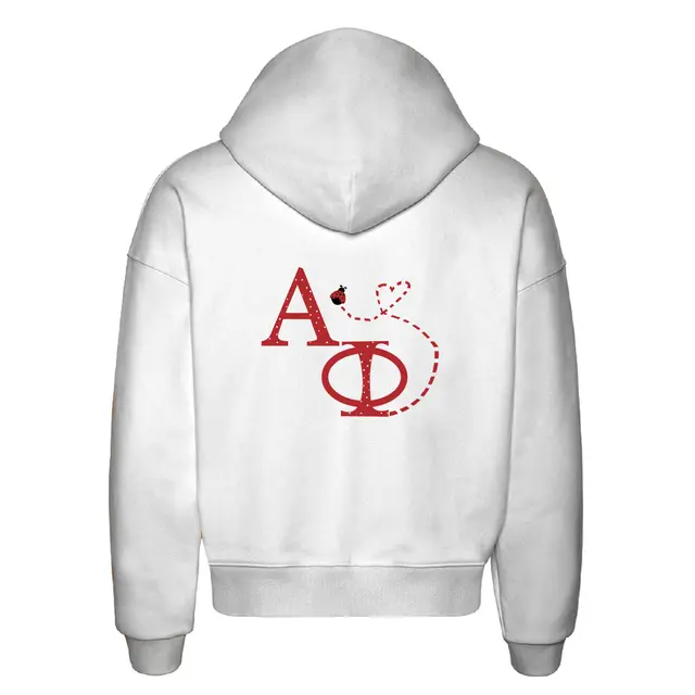 Alpha Phi Ladybug Dotted Letters PR Hoodie 2