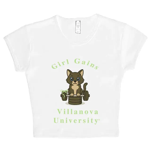 Girl Gains Cute Cat Weightlifting PR Tee 2
