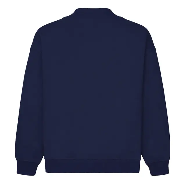 Customizeable Fresh Prints Denver Mock Neck Heavyweight Sweatshirt FP94USS Navy Back