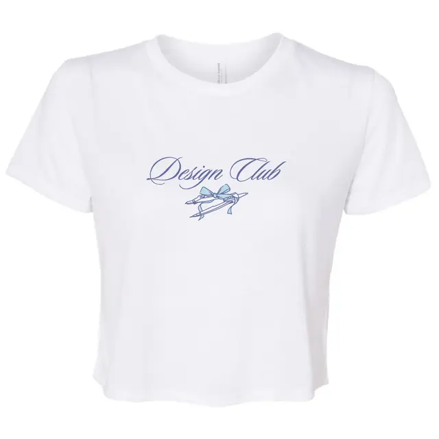 Design Club Elegant Script Blue Bow PR Shirt 2