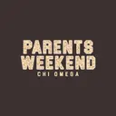 Chi Omega Paisley Text Parents Weekend Crewneck