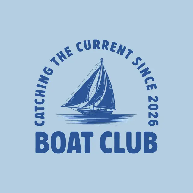 Boat Club Sailboat Illustration PR Shirt