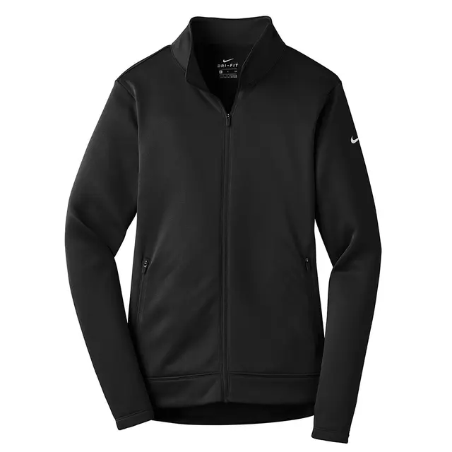 Nike Ladies Therma-FIT Full-Zip Fleece nkah6260 Black Front