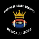 Roncalli Royals Crown and Football Game Day Shirt