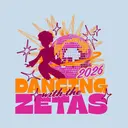 Zeta Tau Alpha Disco Ball Dancing Date Party Shirt