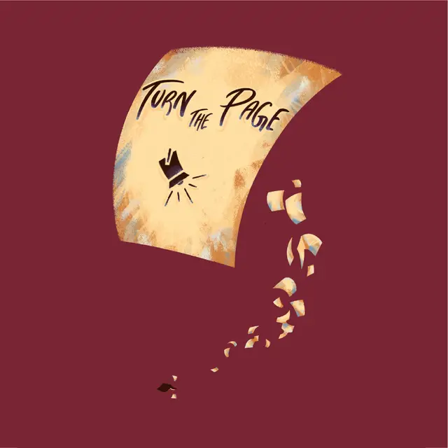 Turn the Page Text and Paper Illustration PR Shirt