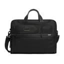 Tumi Alpha 3 Compact Large Screen Laptop Brief 1173021041 Black Front