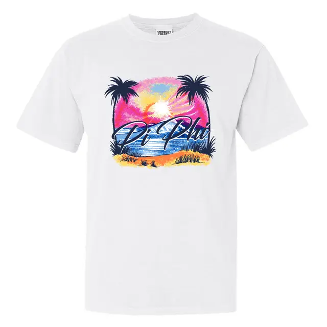 Pi Beta Phi Sunset Palm PR Shirt 2