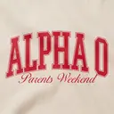 Alpha Omicron Pi Block Lettering Parents Weekend Hoodie