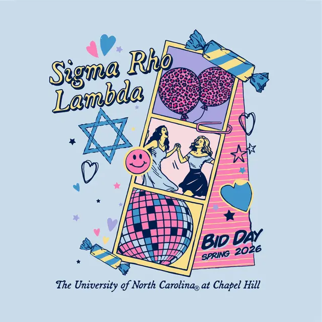 Sigma Rho Lambda Playful Collage Bid Day Shirt