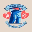 Kappa Delta Denim Heart Graphic PR Tote