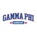 Gamma Phi Beta Star Lettering Game Day Shirt